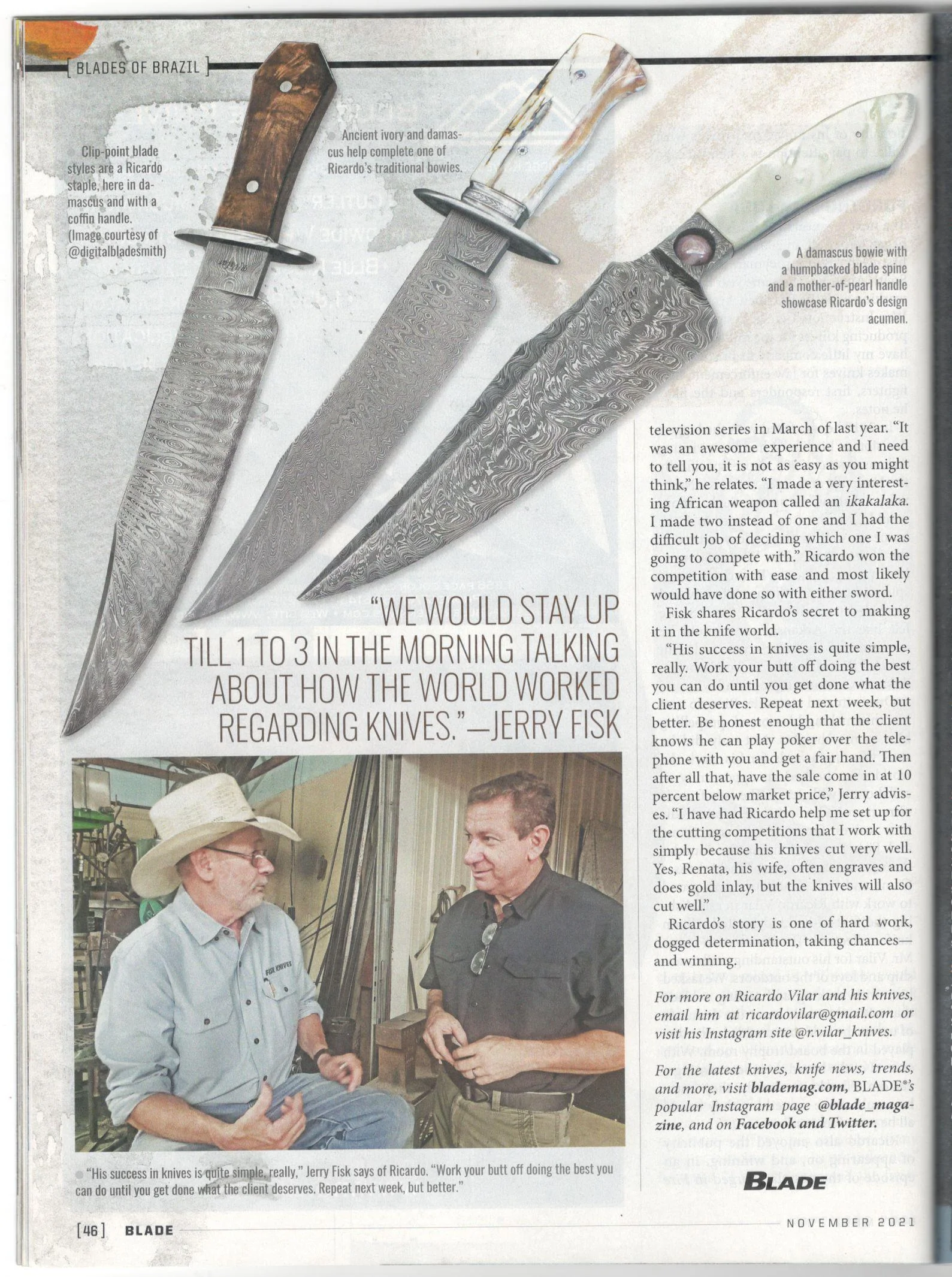 Blade Magazine Feature